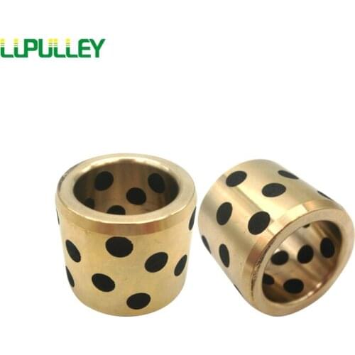 LUPULLEY Linear Graphite Copper Sleeve Bushing Self-Lubricating Inner Dia.42/45/50/60mm 60x50x30/35/40/45/50/60/70/80mm