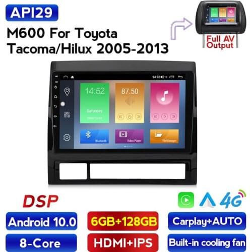 MEKEDE 6GB 128GB Android 10 For TOYOTA TACOMA&HILUX_USA 2005-2012 2013 2014 car radio 2 din Navigation GPS player wifi 4G NET