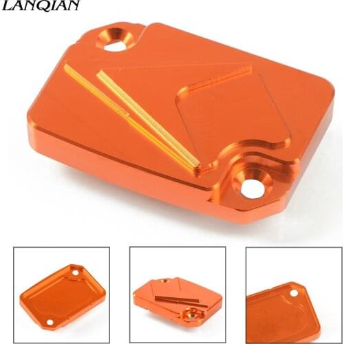 Motorcycle Orange Aluminum Accessories Fluid Reservoir Caps Cylinder Cover Cap For125200390 125 200 390