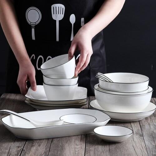 Dishes set cutlery combination microwave oven dedicated to eating bowls single dormitory with student plates home ceramics