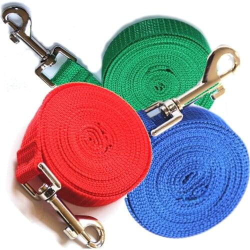 Collars for big dogs Nylon rope 3M/ 6M/10M /15M /20M /30M/50M long leash for dogs, pet puppy training lead rope free shipping