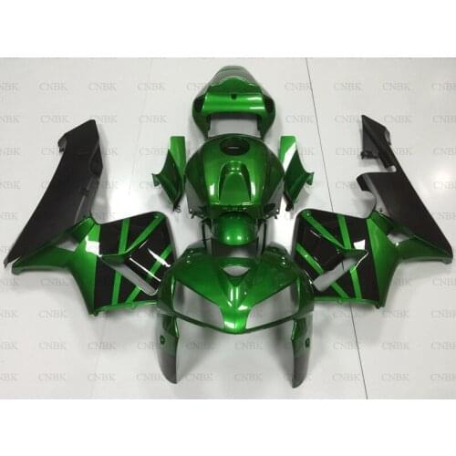 For CBR 600 RR 2003 - 2004 Full Body Kits CBR600 RR 03 Green Black Fairings CBR 600 RR 04 Plastic Fairings Unpainted