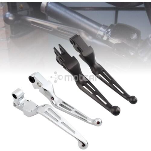 Hollow-out Motorbike Brake Lever Slotted Wide Blade Brake Clutch Ergonomic Lever for Harley Touring Softail 11-14 Dyna XL 96-03