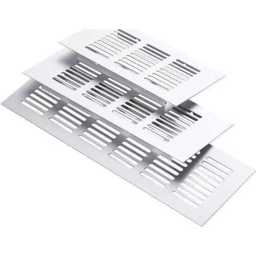 15cm-60cm Aluminum Alloy Air Vent Perforated Sheet Web Plate Ventilation Grille For Closet Shoe cupboard Decorative cover