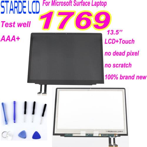 STARDE Replacement LCD For Microsoft Surface Laptop 1769 LCD Display Touch Screen Digitizer Assembly Black 13.5" Laptop 2 LCD