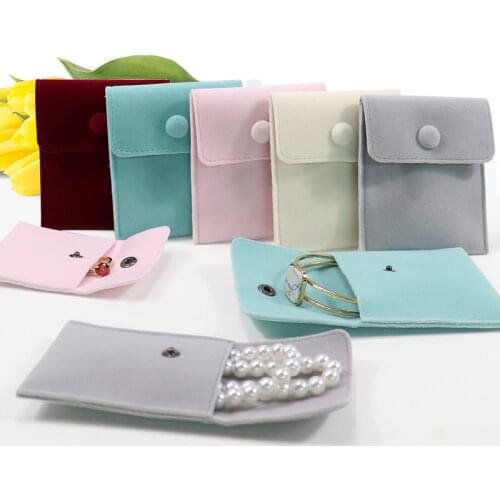 Jewelry Bag Superior Soft Velvet Bracelet Packaging Bag Necklace Earrings Ring Storage Bags Wedding Party Decoration Supplies