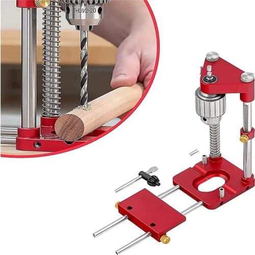 ASCENDAS Woodworking Drill Locator Woodworking Auto-line Drill Guide &Adjustable Punch Locator Drill Template Guide TP-0500