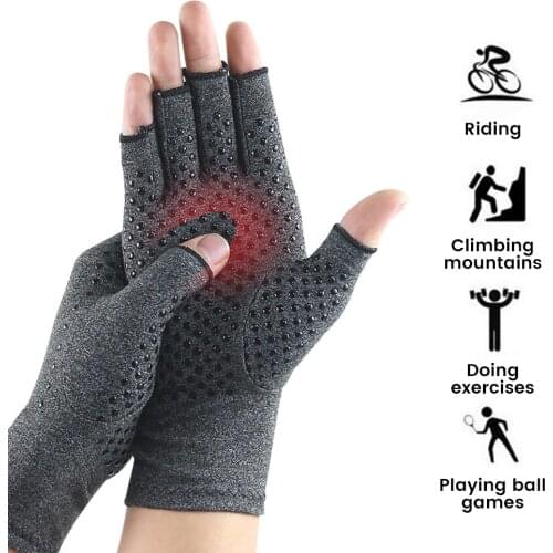 Compression Arthritis Gloves Wrist Support Cotton Joint Pain Relief Hand Brace Women Men Therapy Wristband Compression Gloves