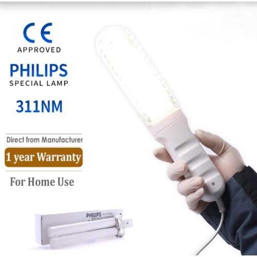 311nm Narrowband UV Phototherapy Light Therapy Eczema Psoriasis Goggle Included Home Use Portable 110v 220v 50Hz 60Hz