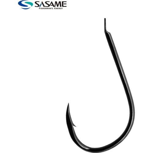 Japan SASAME Long Shank Fishing Hook Twisted Fish Hook for Sea Bass Saltwater Fishhook Barbed High Carbon Steel Hook Super Sharp