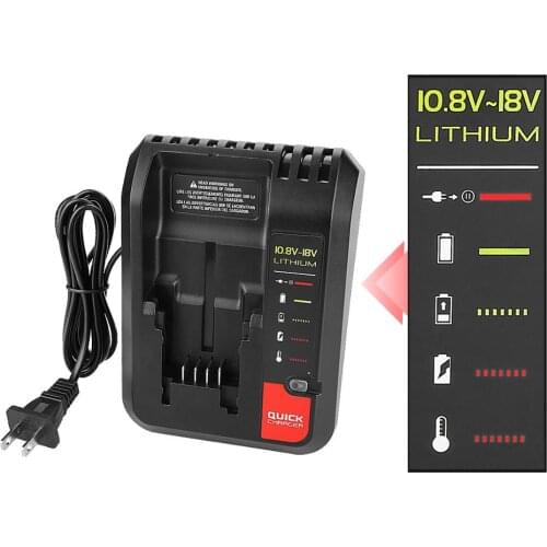 PCC692L Li-ion Battery Charger For Black Decker Porter Cable Stanley 10.8V 14.4V 18V PCC690L L2AFC FMC692L FMC690L FMC688 FMC686