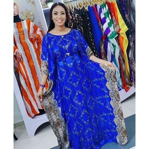 New Design 2020 Summer Plus Size Dresses For Women Geometry Print Robe Africaine Unique Loose Ankara Ladies Dress Fashionable