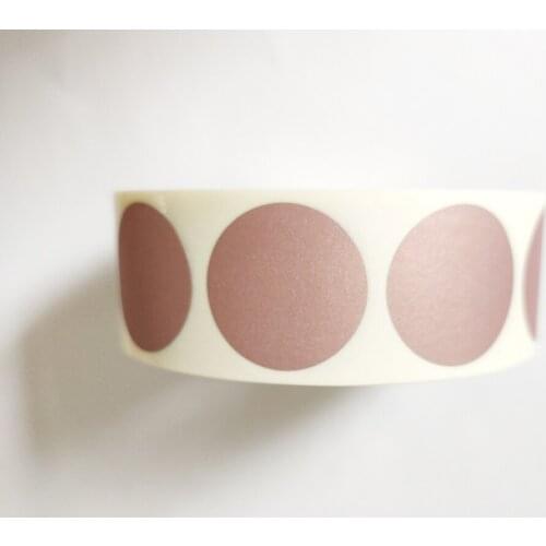 1000pcs 1" Inch 25mm Round Rose Gold Scratch Off Stickers For Tickets Barcodes Promotional Games Favors