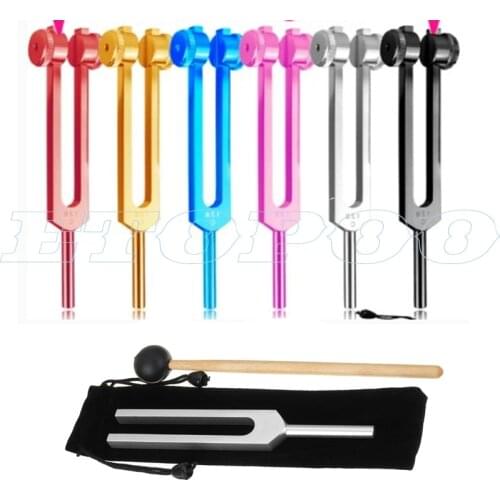 128Hz Medical Neurological Massager Tuning Fork Sets for Sound Healing Therapy Aluminum Alloy Multiple Color Choice