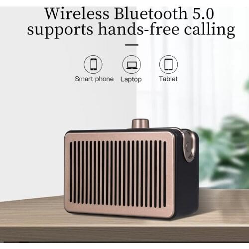 BD23 wireless wooden bluetooth speaker portable outdoor subwoofer stereo column hands-free FM/TF card/AUX/U disk caixa de som