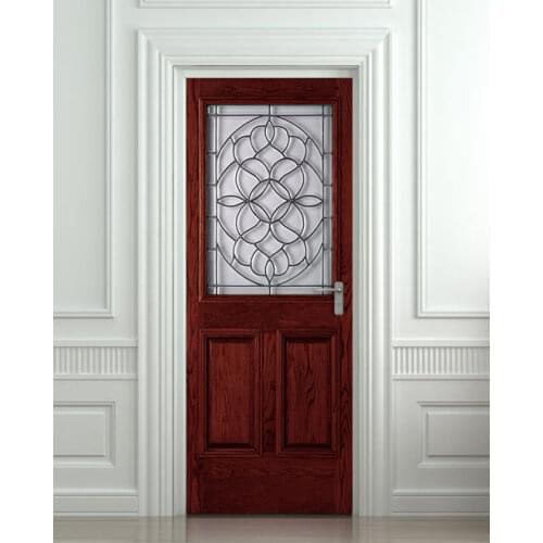 DIY 3D Wall Sticker Mural Home Decor Wooden Gate Entrance Removable Door Sticker decole 77*200cm