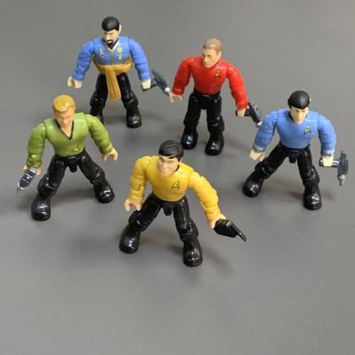 Mega Construx Blocks Star Trek Day of the Dove Commander Spock Captain Kirk Hikaru Sulu Figures Collectibles Toys Gift