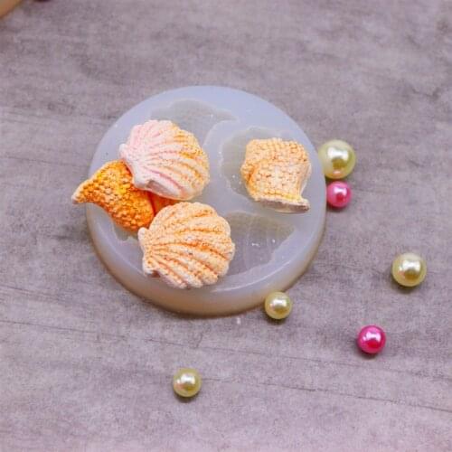 Shell Conch Chocolate Mold Silicone Mold Conch Shell Mold Clay Mold Baking Fondant Cake Mold Silicone Mold Cupcake