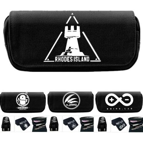 Arknight Game Canvas Pencil Case Wallet Purse School Pen Zipper Bag Animal Cartoon Kids Boys Girl