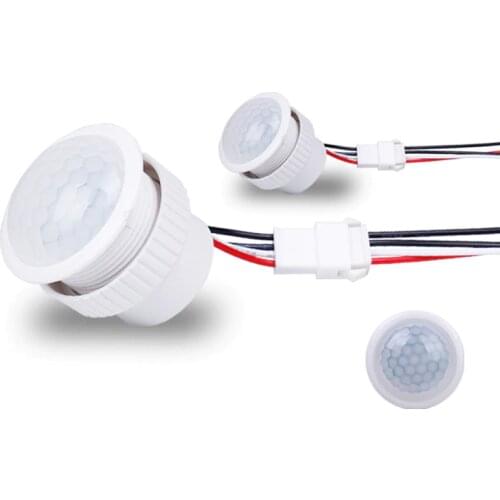 Mini Closet PIR Sensor Detector Smart Switch 12v 110-220V LED PIR Infrared Motion Sensor Detect Automatic Induction Light Switch
