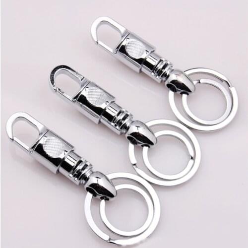 Stainless Steel Carabiners Clips Keychain Hook Buckle Double Loop Indoor Outdoor Tools for Backpack Camping Hiking