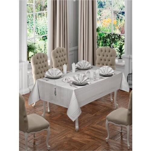 ATS 26 Piece Tablecloth Set-Gray