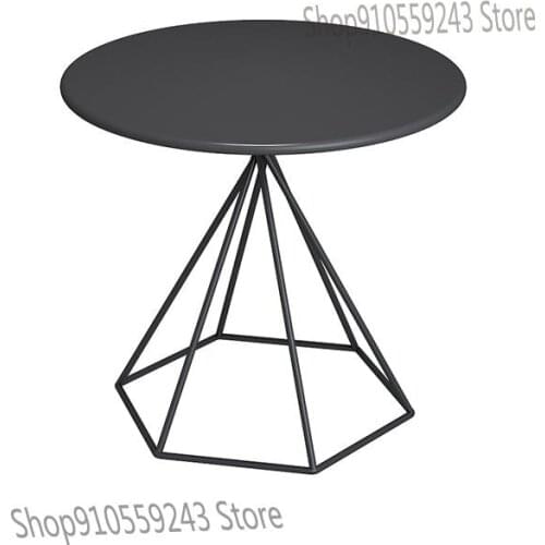 Nordic Shaped Small Coffee Table Sofa Side Table Living Room Small Round Table Net Red Dessert Shop Table Coffee Table Side Tabl