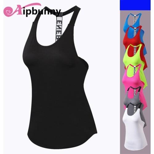Aipbunny Sexy Yoga Vest Sleeveless Solid Color Quick Drying Running Women Gym Sport Female Yoga Shirts Fitness Tank Crop Tops