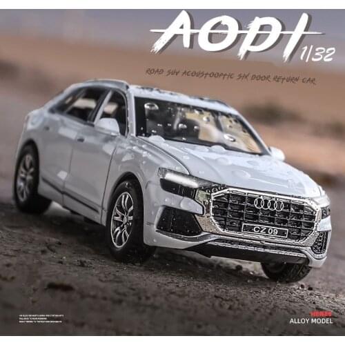 1:32 AUDI Q8 SUV Alloy Car Diecasts & Toy Vehicles Toy Car Metal Collection Model Car High Simulation Model Toys For Kids Gift
