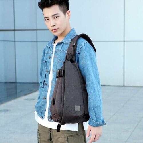 Men Chest bag design Canvas chest pack fasion Crossbody Bag for Men Shoulder bags Handbag Travel purse Leisure student bags