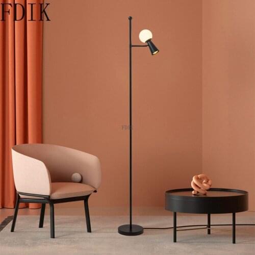 Nordic Led Floor Lamp Double Lights G9/ GU10 Rotatable Head Light Stand Room Decorations Living Room Bedroom Standing Lamps New