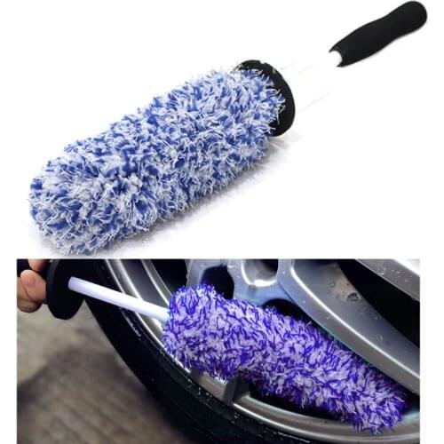 2021 New Wheel Tire Brush Car Detailing kit Rim Detailing Brushes Cleaning Microfiber Cleaning Cloth Great to Clean Dirty Tires