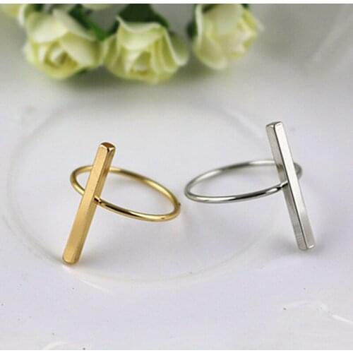 20 pcs/lot new arrival items fashion copper brass casting metal geometry simple bar design finger rings