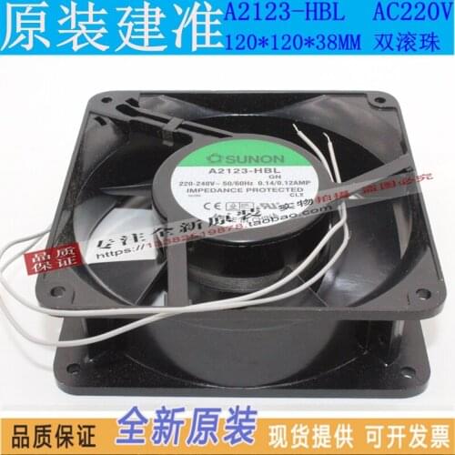NEW SUNON A2123HBLDP200A 2123XBL.GN T220V 0.14A 12038 cooling fan