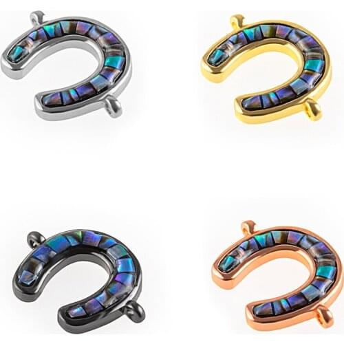 Wholesale Handmade Luxury Horseshoe Charms For DIY Women Wedding Gift Jewelry Making Components