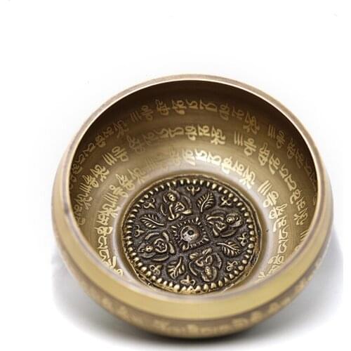 Handmade Buddha Singing Bowl, Tibetan Yoga Bowl - Meditation, Sound Healing