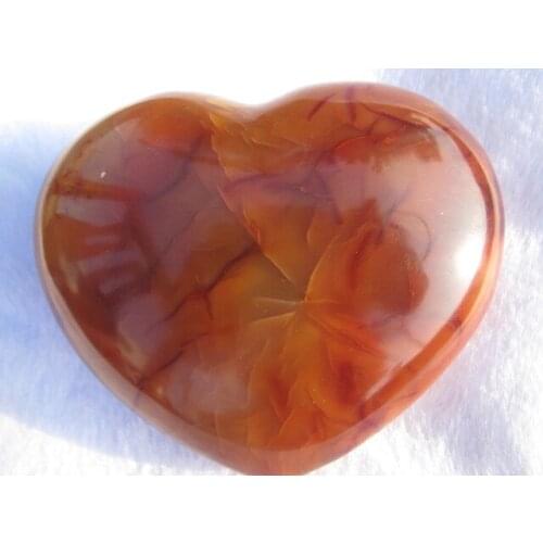 NATURAL PRETTY Agate CRYSTAL HEART HEALING A
