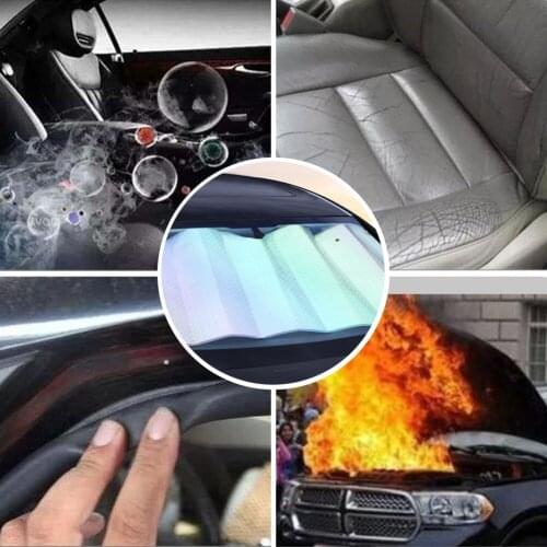 Drop Shipping Car Sun Shade UV Protection Curtain Car Sunshade Film Windshield Visor Front Windshield Sunshade Cover