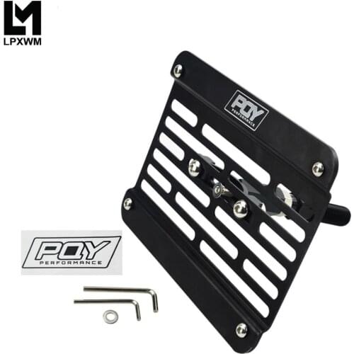 Multi Angle Tow Hook Mount License Plate For Honda Civic EG EK ES FD with Sticker LPF02