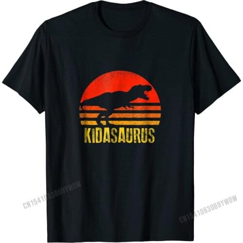 Kidasaurus Shirt Retro Vintage Sunset Dinosaur Gift Unique3D Printed T Shirt Company Cotton Mens Tshirts