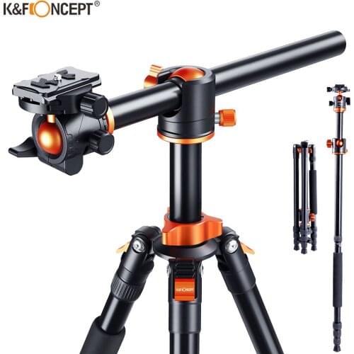 K&F Concept Camera Tripod For DSLR Magnesium Aluminium Monopod Professional Tripods With 360 Degree Ball Head For SONY NIk cam
