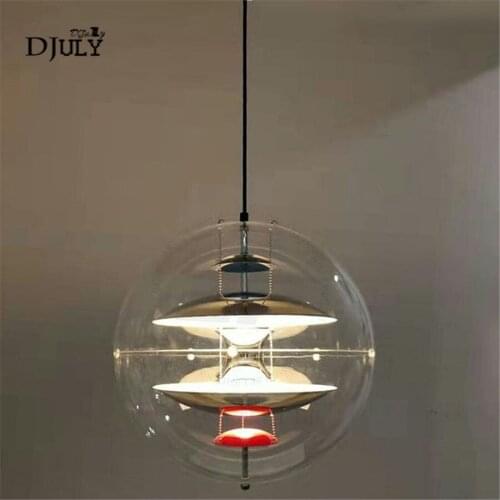 Nordic Danish design Planet globe pvc ball pendant lights for hotel villa living room hanging lamp fixtures kitchen luminaire