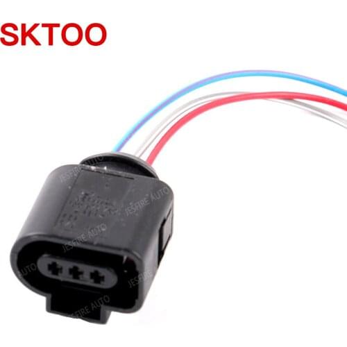 SKTOO For the VW 2005-2015 Golf Jetta Alarm horn cable tail fiber wiring plug 3 way L1J0973703