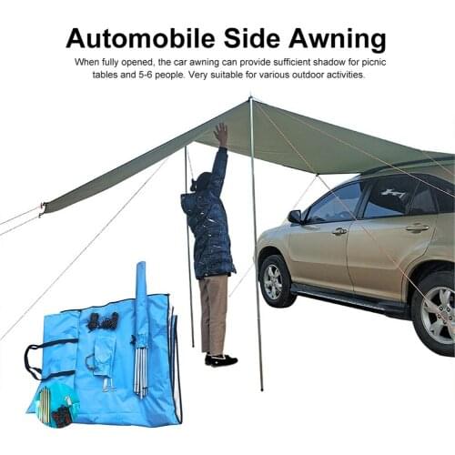 Awning Waterproof Tent Shade Ultralight Awning Canopy Sunshade Outdoor Camping Tent For Car SUV MPV Trucks Hatchbacks 3 Sizes