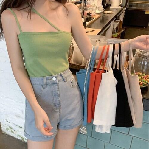 Knitting Green Tops for Women Girls Tube Tops Femme Camis Strapless Crop Top Summer Fashion Sleeveless Tank Tops Sexy Clothes
