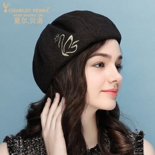 Lady Elegant 100% Beret Hat Australian Wool Felt Beret Cap Women Female Bow Berets Caps Pillbox Hat Adjustable Size B-8674