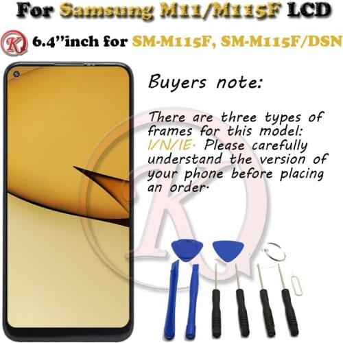 For Samsung Galaxy M11 Lcd Display Touch Screen Digitizer Assembly For Samsung M115 M115F SM-M115 M115G/DS Screens