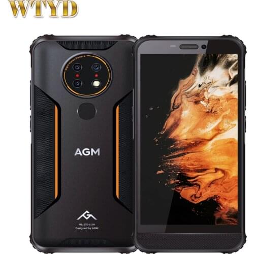 AGM H3 IP68 Waterproof 4G Mobile Phone 5.7" 13MP Night Vision Celular 4GB 64GB 5400mAh Android 11 NFC Face Unlock Smartphone