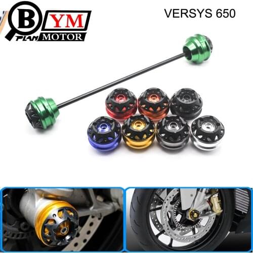 Free delivery for KAWASAKI VERSYS 650 2007-2015 CNC Modified Motorcycle Front and rear wheels drop ball / shock absorber