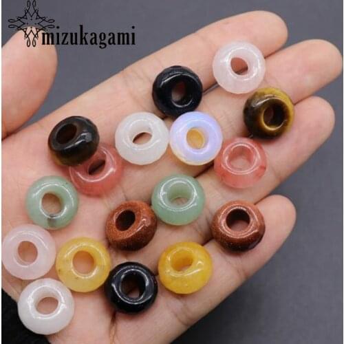 Natural Stone Beads 8*14mm Round Loose Beads Charms 10pcs/lot For DIY Jewelry Making Finding Accessories
